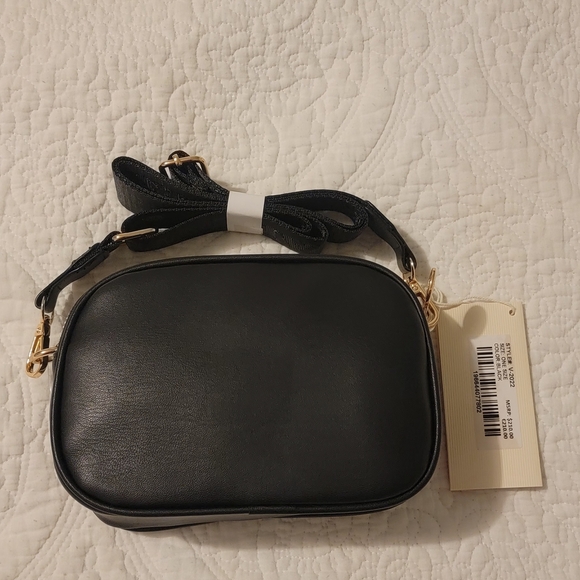 Valentino Orlandi Black Vegan Leather Crossbody - Picture 2 of 4
